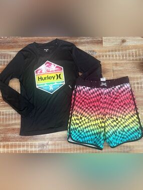 Boys Hurley - wonder nation set Swim Set 7/8